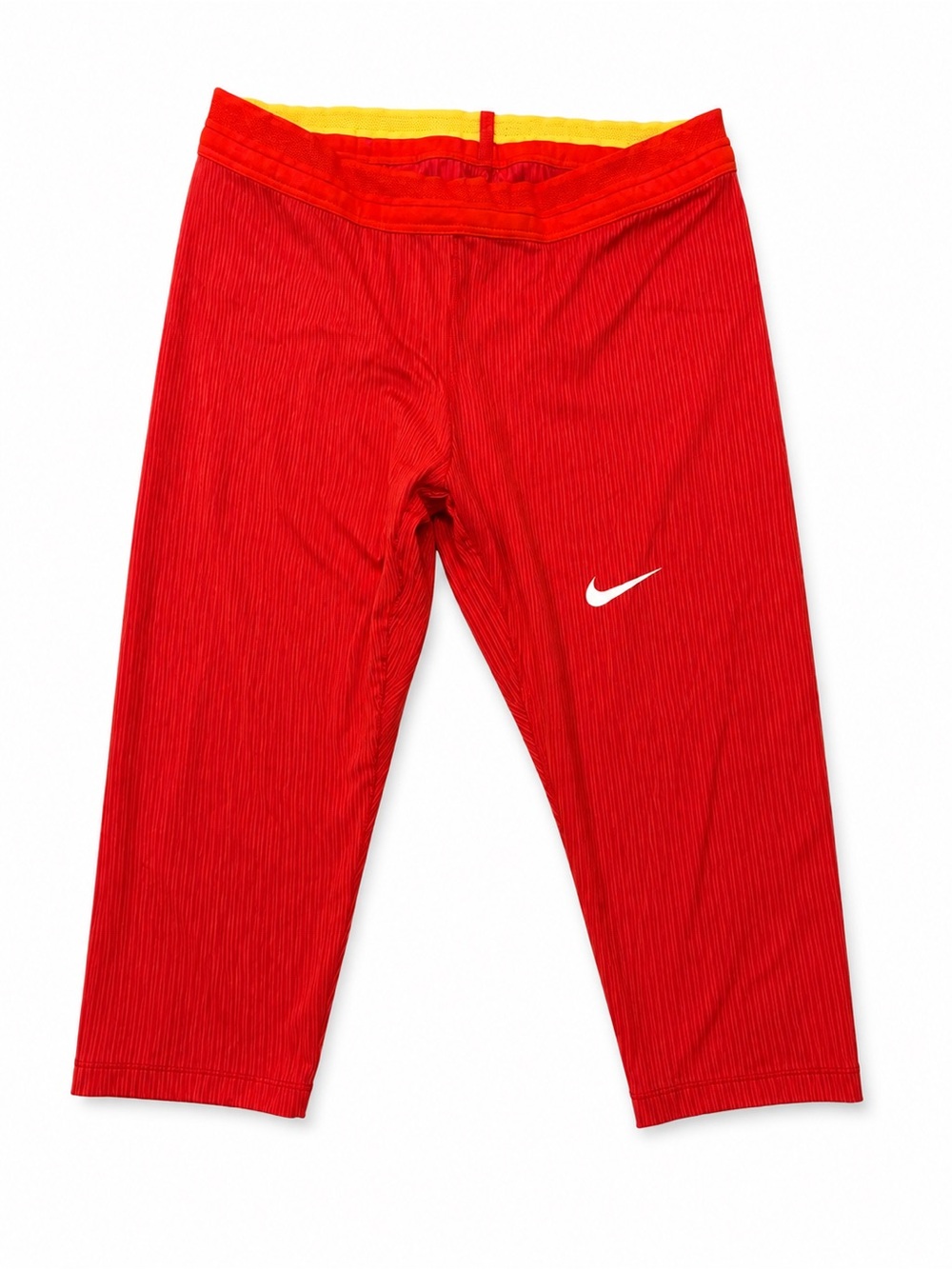 Nike Pro Elite Track Tights Red Capri Leggings